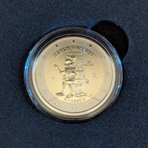 2 EURO REVERSE PROOF ITALIA 2026 COLLODI PINOCCHIO